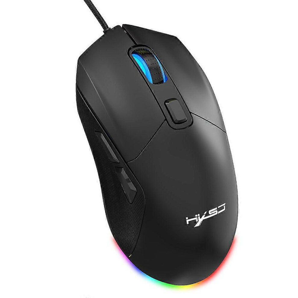 (As Show, One Size) 7200Dpi Mice Rgb Backlit Mice With 7 Buttons Programmable ,Honeycomb Shell 5213747850837