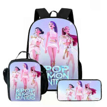 Kpop Demon Hunters Backpack Shoulder Bag Lunch Bag Pencil Case School Backpack C[GPA] C