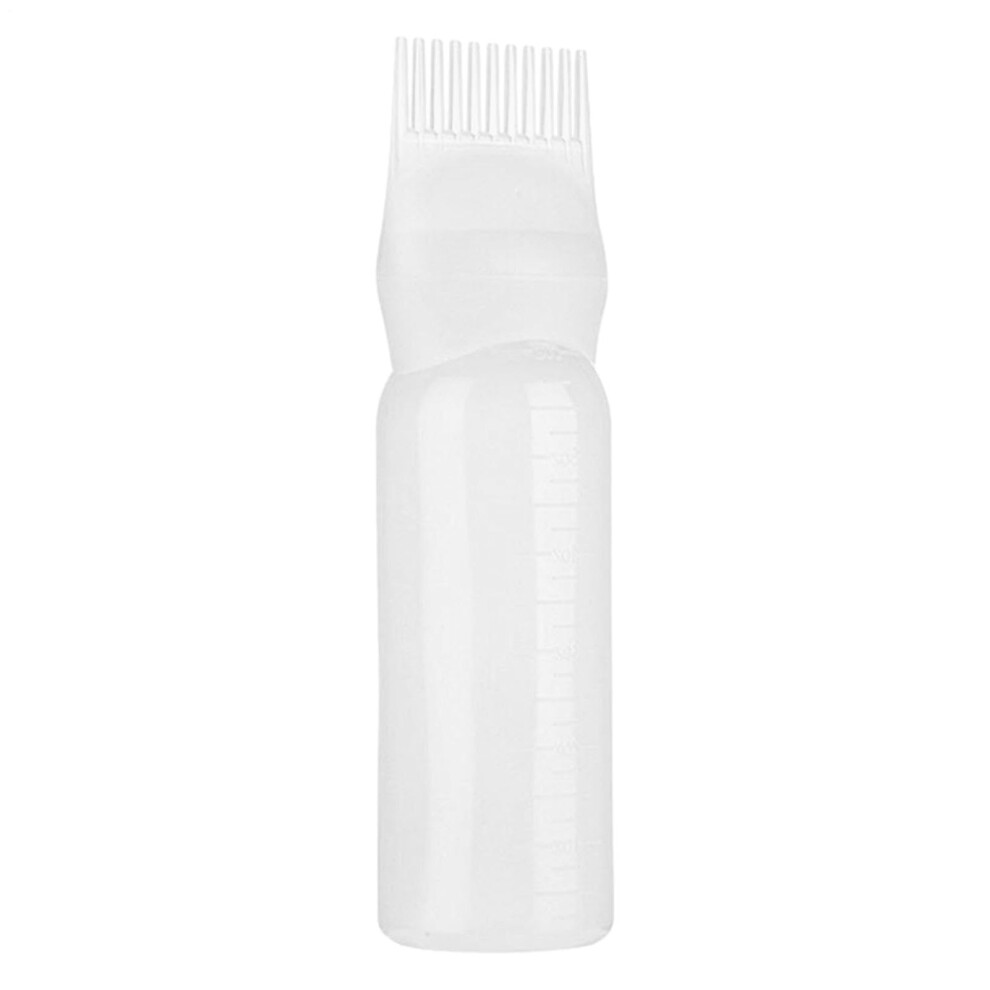 White Hair Dye Applicator Bottle With Root Comb, Precise Scale For Mess Even Root Touch Up
