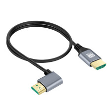 XISAOK HDTV 2.1 Cable 90 Degree Right Left Angled HDMIcompatible Cable 8K/60hz for PC