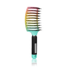 (As show, One size) Boar Bristle Hair Brush Curved Vented Oversize Detangling Hair Brush for Women