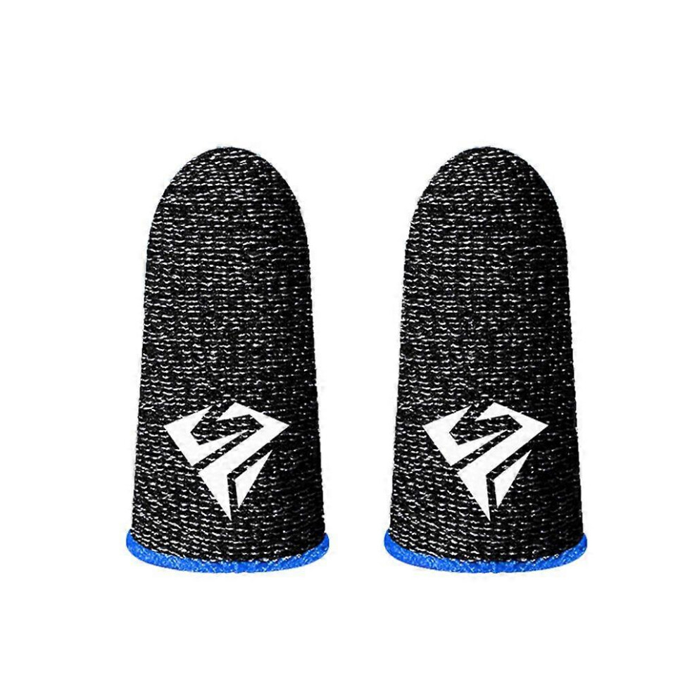 (As Show, Green) 2Pcs Breathable Gaming Finger Sleeves Game Gloves Anti-Sweat Thumb Finger Cots Fingertip Cover For Mobile Games Pubg/Cod/Lol/Ros 3242242657865