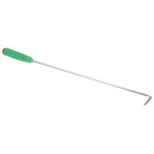 Heavy Duty Fireplace Poker with Long Handle, Sturdy Steel Campfire Tool for BBQ, Camping and Patio Use