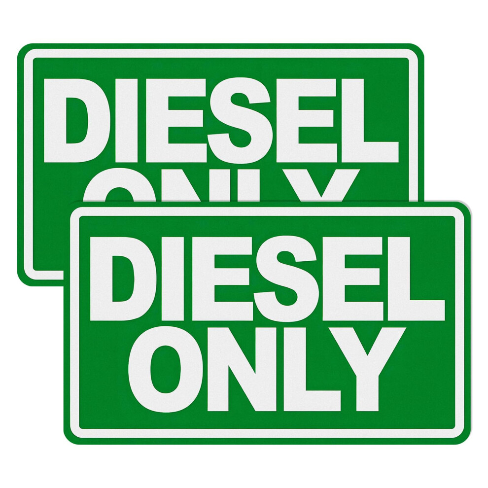 2 Pcs Diesel Only Sticker Reflective Weatherproof Vinyl Fuel Tank Decal For Trucks And Tractors 9070919689215