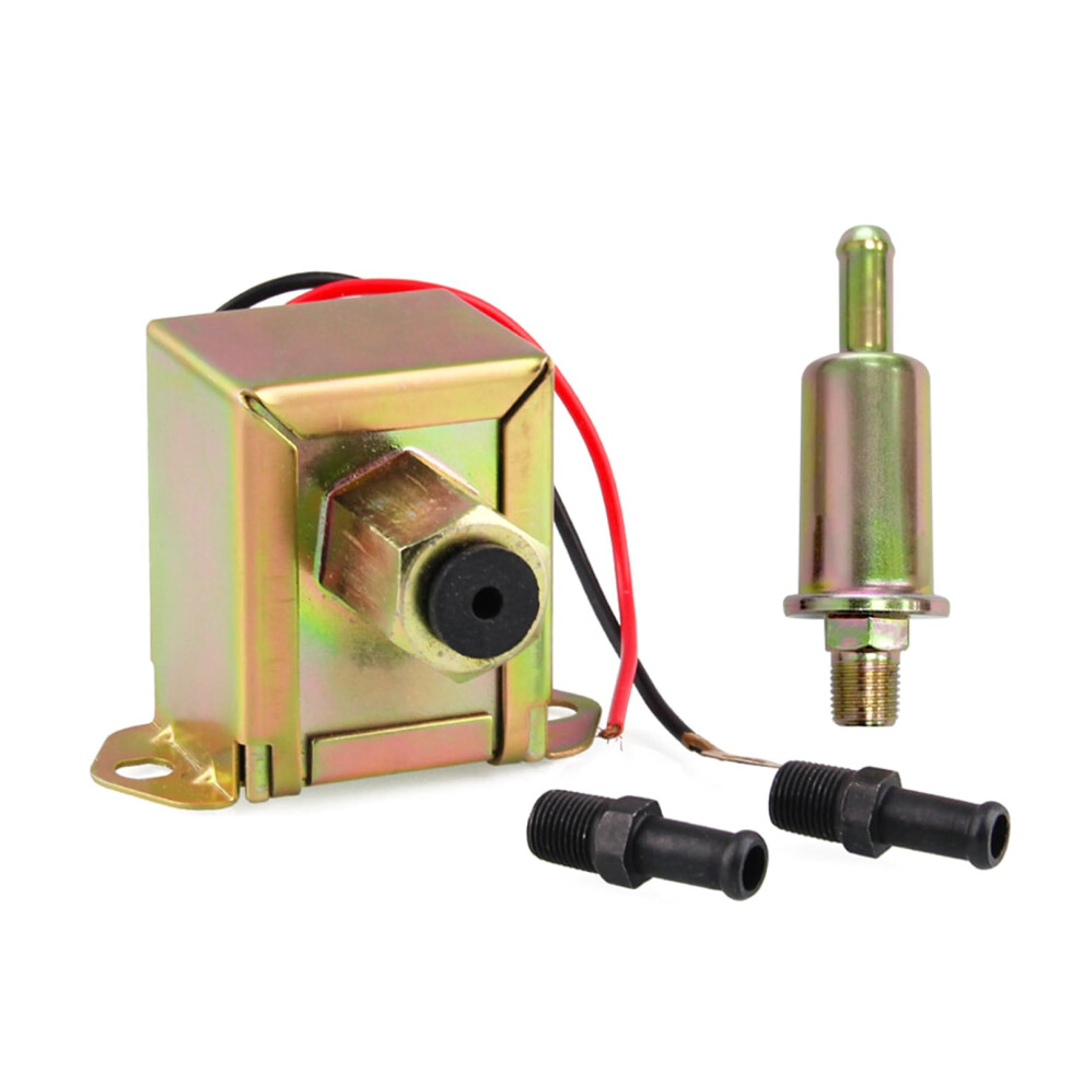 12V Electric Fuel Pump Inline Low Pressure Universal Petrol Gasoline For Car Motorbike Carburetor 9113335514690