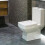 Soft Close Square Toilet Seat White Urea Formaldehyde Quick Release Easy Clean 360 Adjustable Hinge 5