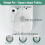 Soft Close Square Toilet Seat White Urea Formaldehyde Quick Release Easy Clean 360 Adjustable Hinge 2