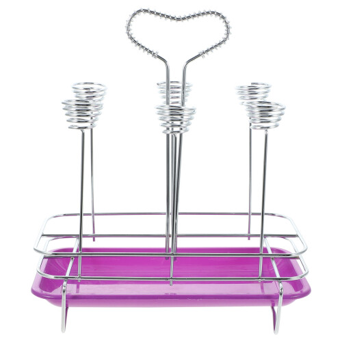 1Set Stabiler Küchen Becher Organizer Aus Mit Tropfschale Silber 1