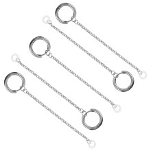 5Stk Kabelloser Ohrhörerhalter Titanstahl Anti-Lost Ohrschmuck Silber