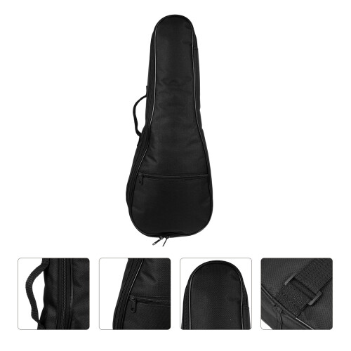 Schwarze Tragbare Ukulele Tasche Aus Leichtem Oxfordstoff 2