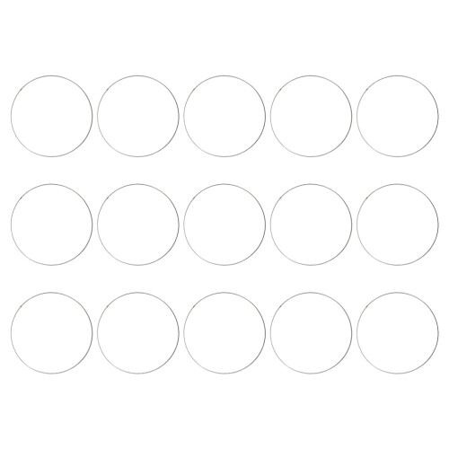 15Stk Metallringe Für DIY Traumfänger Silber Stabile Makramee Hoops 1