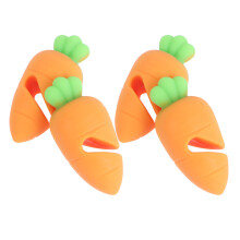 4St Creatieve Wortelvorm Spill Stopper Potdeksel Lifter Keuken