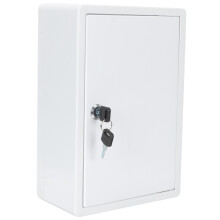 Draagbare Melkbox Met Handvat Beige, Plastic En Met Slot