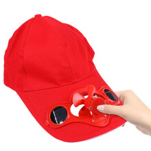 1pc Fan Cap Sun Solar Energy Storage Hat Children Cap With Switch