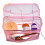Roze Brei Organizer Tas Van Duurzaam Mesh, Draagbare Organizer 3