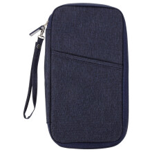 Navy Draagbare Paspoort Wallet Reis Documenten Organizer