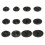 100Sets Zwarte Snap Knopen Plastic Sluiting Kleding Naaibenodigdheden 2