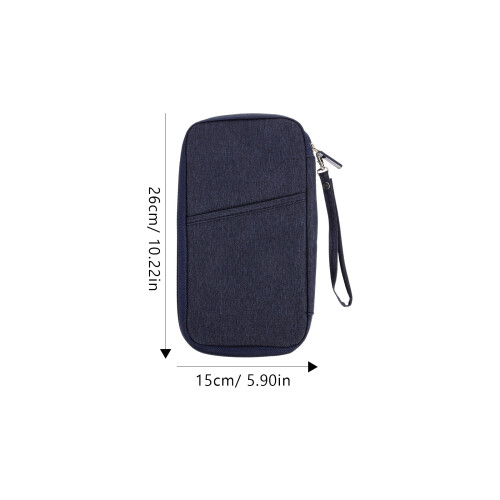 Navy Draagbare Paspoort Wallet Reis Documenten Organizer 1