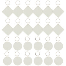 24St Wit Sublimatie Sleutelhanger Voor Sleutelhouder En DIY