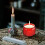 14Pcs Embossed Glass Candle Jars With Lids Round Empty 7