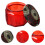14Pcs Embossed Glass Candle Jars With Lids Round Empty 4