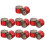 14Pcs Embossed Glass Candle Jars With Lids Round Empty 1