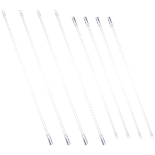 8Pcs Silver Blind Replacement Rods Lightweight Pom Window Opener Poles 2