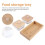 Ceramic Dried Fruit Serving Plate Home Use 1 Set 7.6x4 In 8