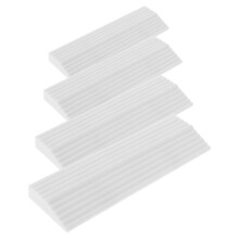 4St Rubber Drempelrampen Voor Binnenshuis Wit Met Antislip Oppervlak