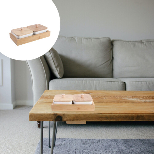 Ceramic Dried Fruit Serving Plate Home Use 1 Set 7.6x4 In 2