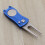 Lichtgewicht Inklapbare Ball Divot Tool En Markeerder Blauw 8