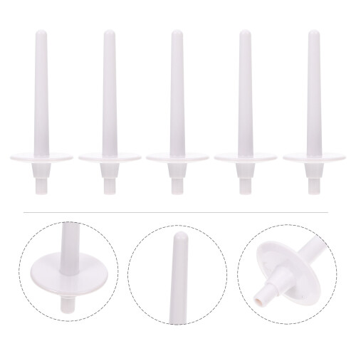 5St Naaimachine Spool Pins Wit Kunststof Voor Threaddragers Thuis 2