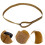 3Paare Verstellbare Camping-Bundlinggurte Nylon Khaki 6