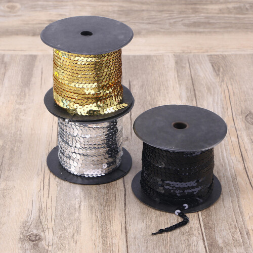 Lint Paillettenstrip Versier Accessoires Jurk 1