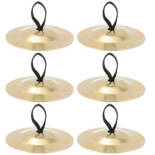 6St Koperen Percussiecymbal, Gouden Finger Cymbals Voor Dans En Feest