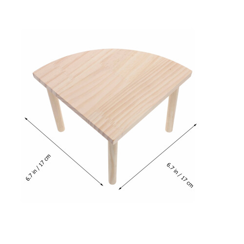 Hamster Two Floor Wooden Platform Plaything Landscape Supply 1