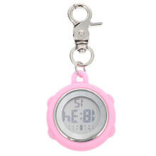 Clip on Nurse Watch Roze Silicone Rvs Digitale Fob Watch
