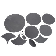 14St Drum Mute Pads Zwart Ebr Milieuvriendelijk Voor Stil Training