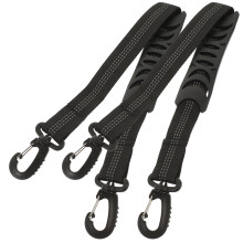 2St Duurzame Nylon Ski En Roller Skate Draagriemen Zwart Voor Schoenen