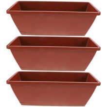 3St Rode Plastic Plantenbak Met Antidruk Design Voor Tuin En Balkon