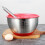 Couvercle Anti-Éclaboussures Rouge En Pour Cuisine 3