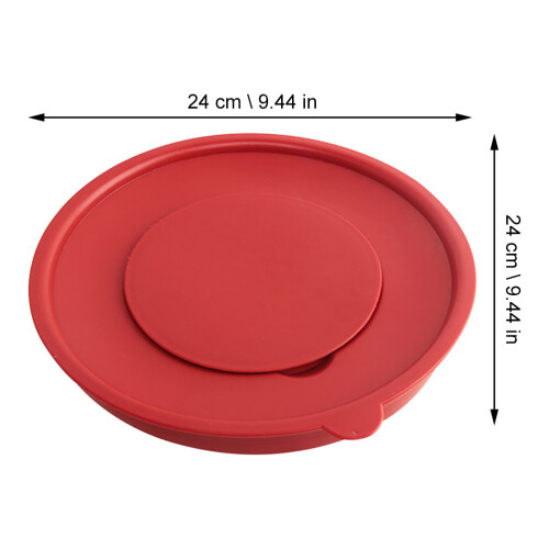 Couvercle Anti-Éclaboussures Rouge En Pour Cuisine 1
