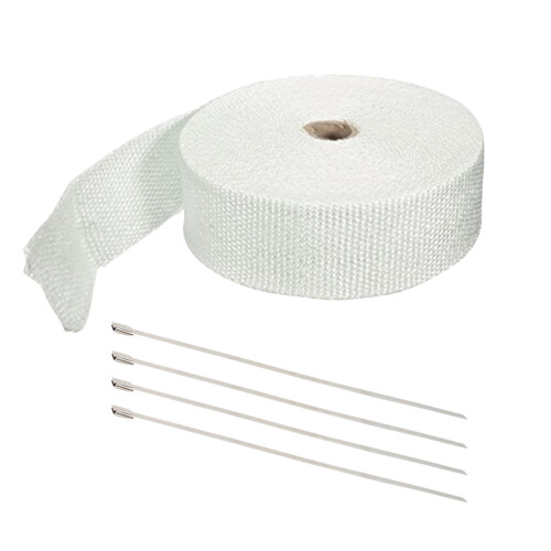 Witte Uitlaat Wrape Hitte Wrap Fiber Wrap Refit 2