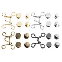 4St Dunne Tailleknopen Metalen Knopen Voor Jeans En Rokken Verstelbaar