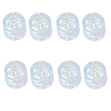 8Stk Transparente Tisch- Und Stuhlbeinschoner Aus PVC, Rutschfest