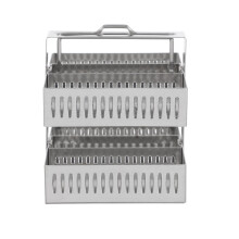 Rvs Microscoop Glazen Houder Zilverkleurige Laboratorium Stand