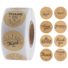 1 Rol Stickerlabels Kraftpapier Tags Stickers