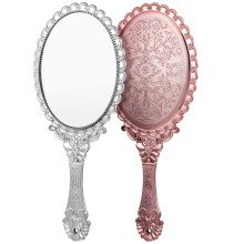 2stücke Vintage Handspiegel Kosmetikspiegel Roségold Für Damen