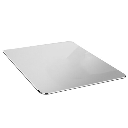 Silbernes Aluminium-Mauspad Doppelseitig Rutschfest Robust