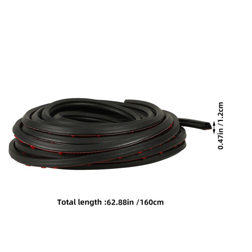 Autodeurrubbers Rubberen Deurafdichtingsstrip 16m Rol 1